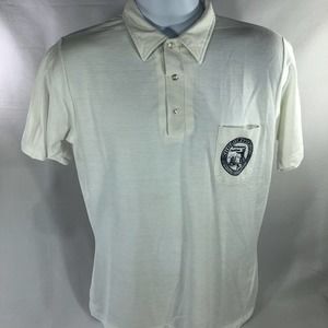 VTG CITY OF WOOD RIVER POLO SHIRT MENS LARGE DIAMOND JUBILEE MADISON COUNTY IL